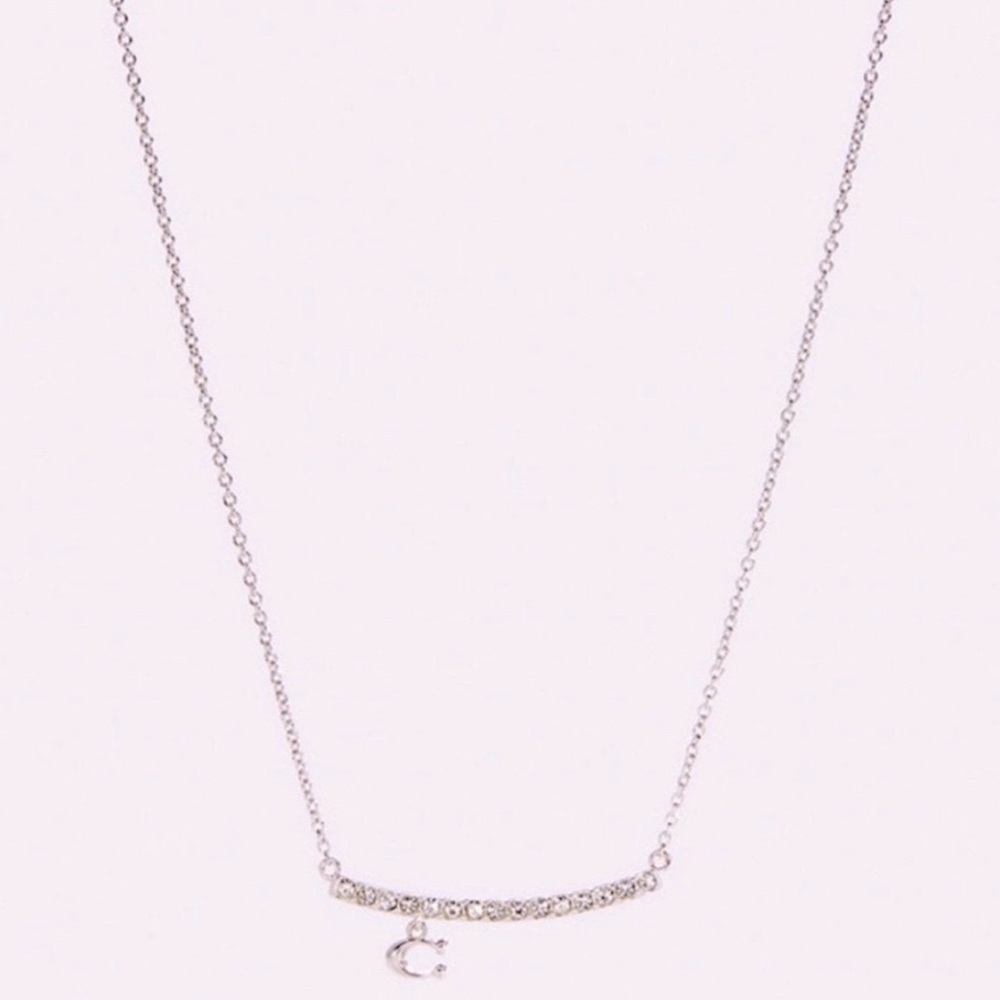 New COACH Signature C Paver 
Bar Necklace - Picture 3 of 3